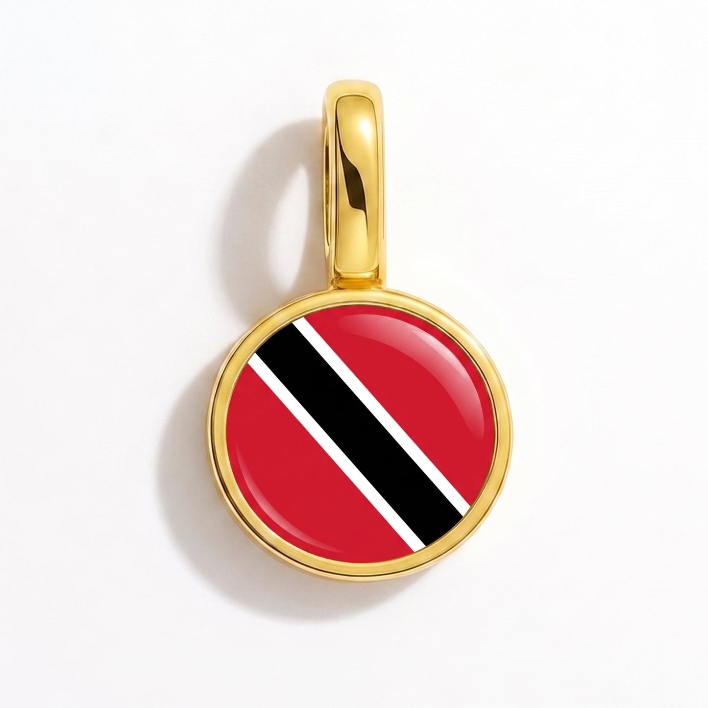 Flaggcharm Trinidad och Tobago – rektangulär guld