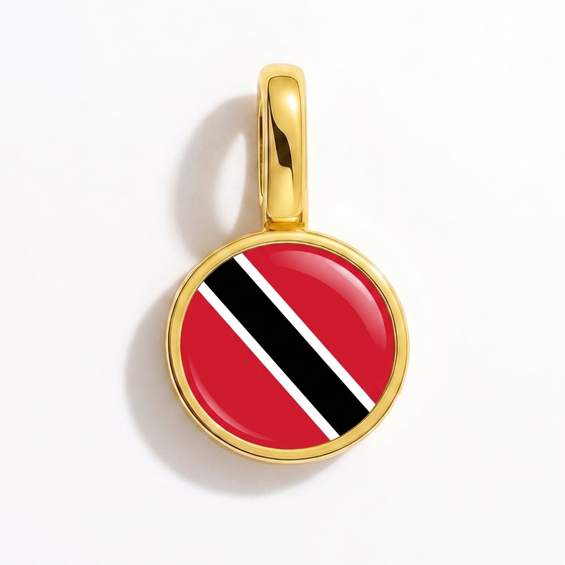 Flaggcharm Trinidad och Tobago – rektangulär guld