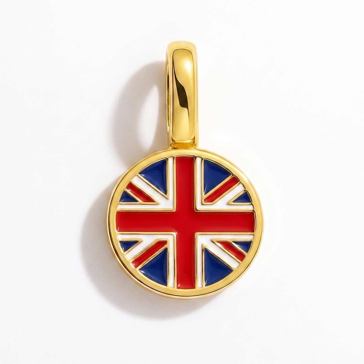 Flaggcharm Storbritannien – rektangulär guld