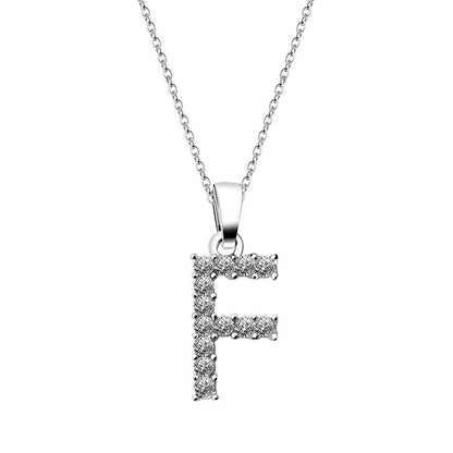 Halsband med bokstäver i zirkonia